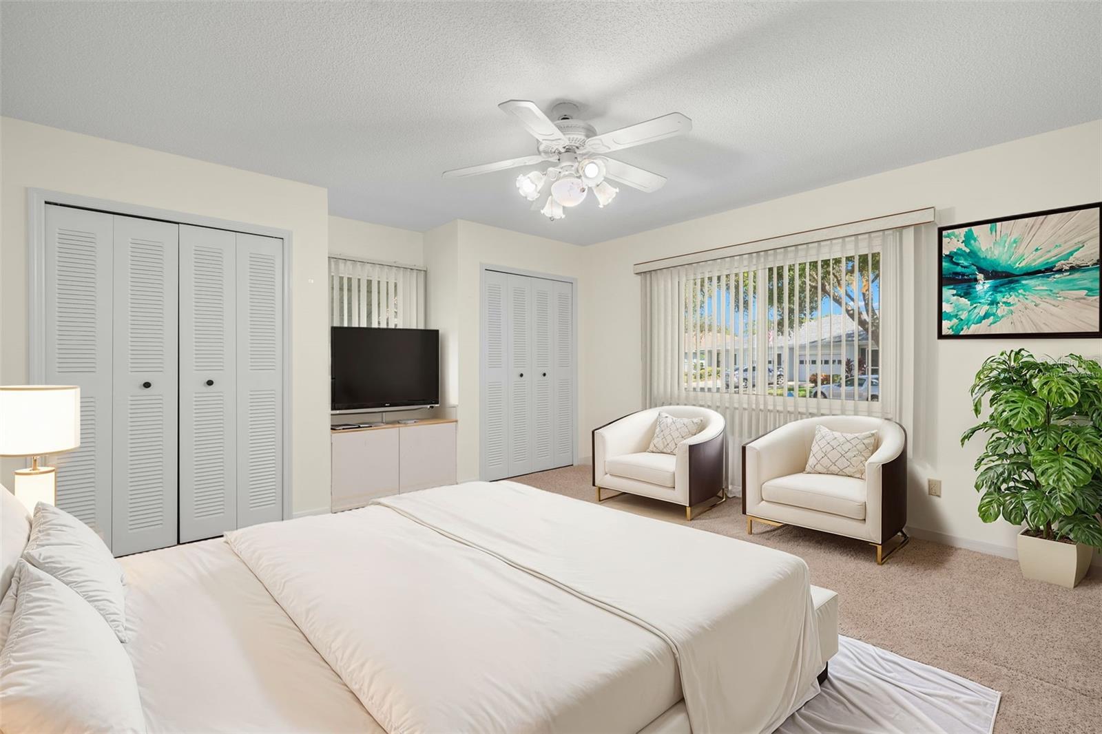 guest bedroom virtually staged