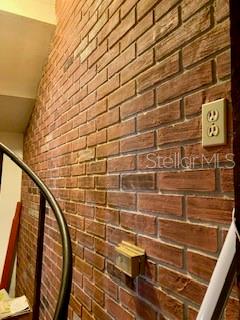 Brick wall diningroom