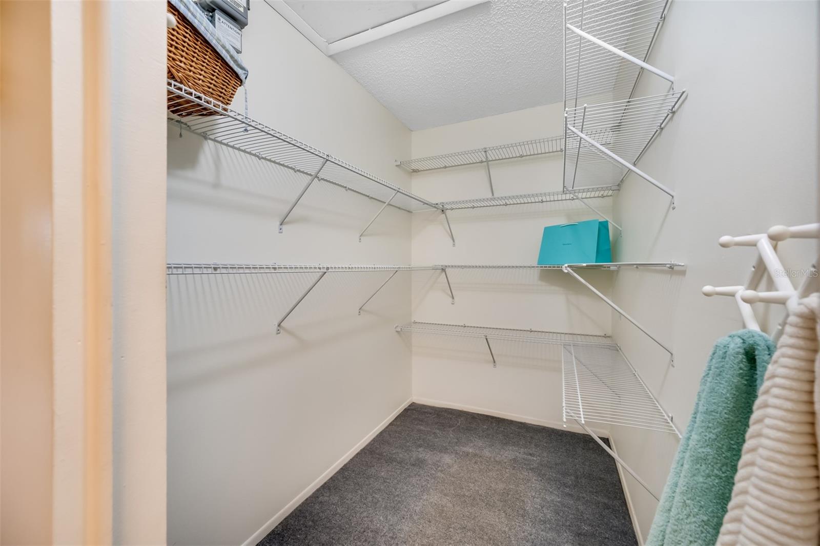 Large Walk-in Closet, one of 3 closets in the primary suite.