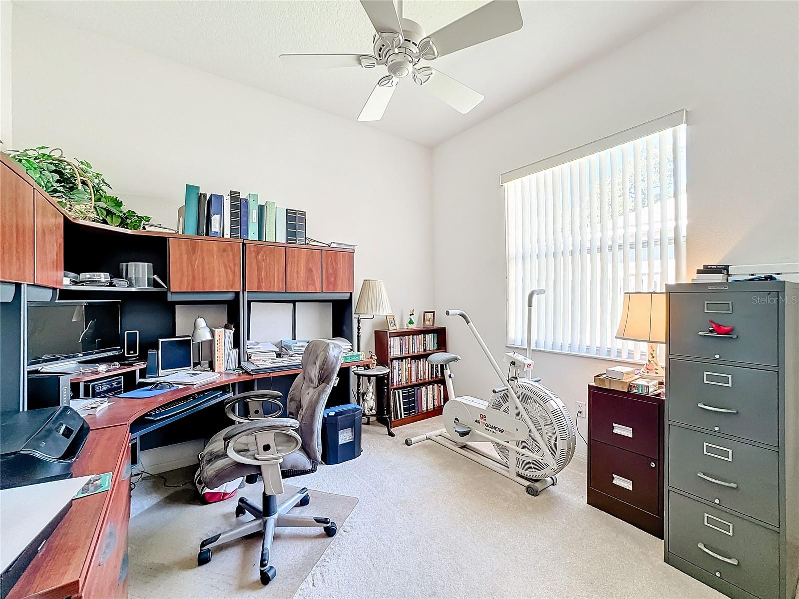 bedroom 2 being used as an office