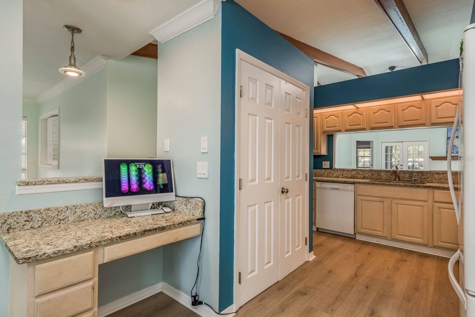 Office Nook in Kitchen