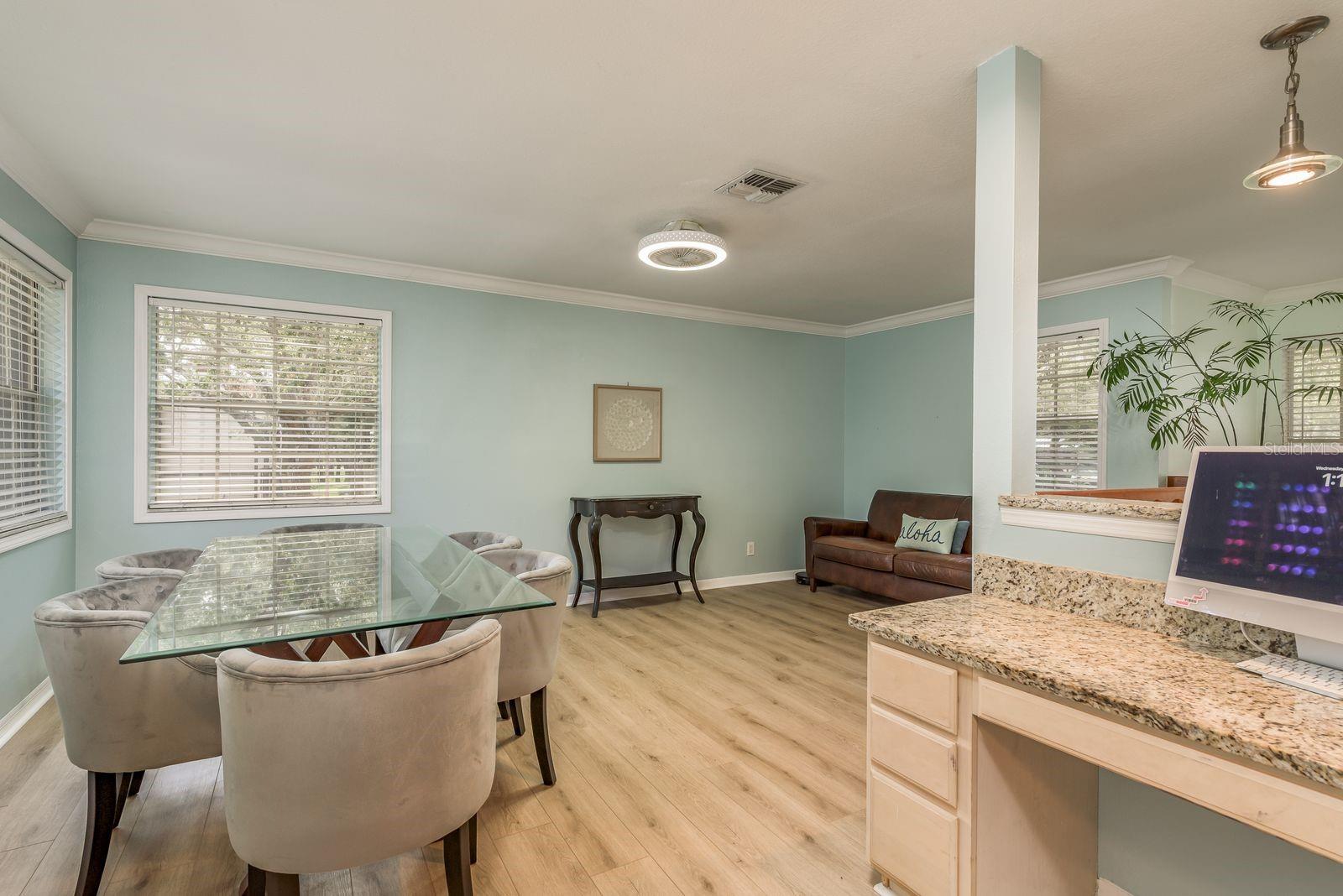 Lots of Storage Space in this bright kitchen.