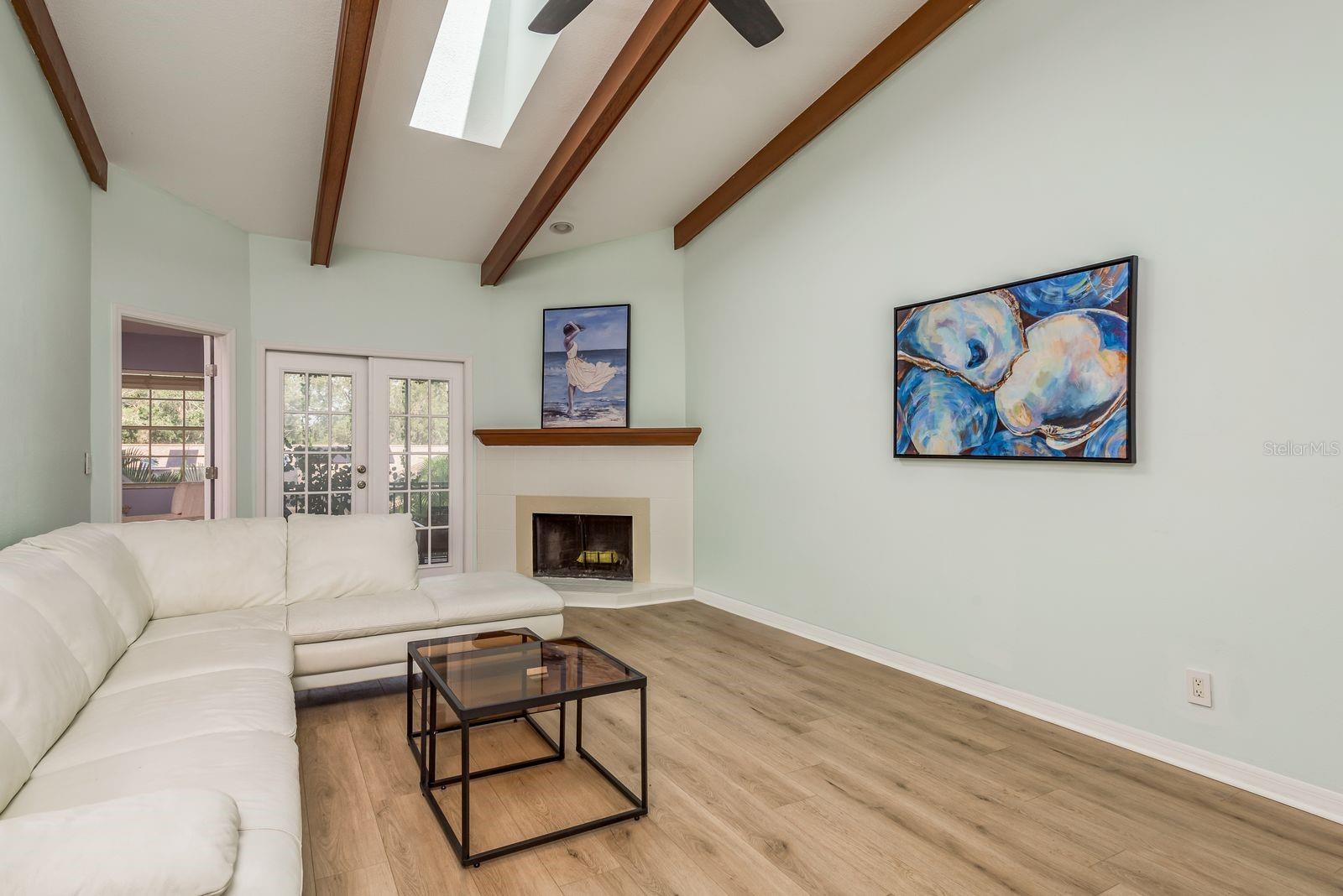 Lots of Natural light in this space that leads out to the screened porch