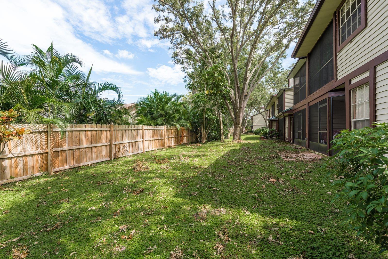 Lots of green space surrounding this charming home.