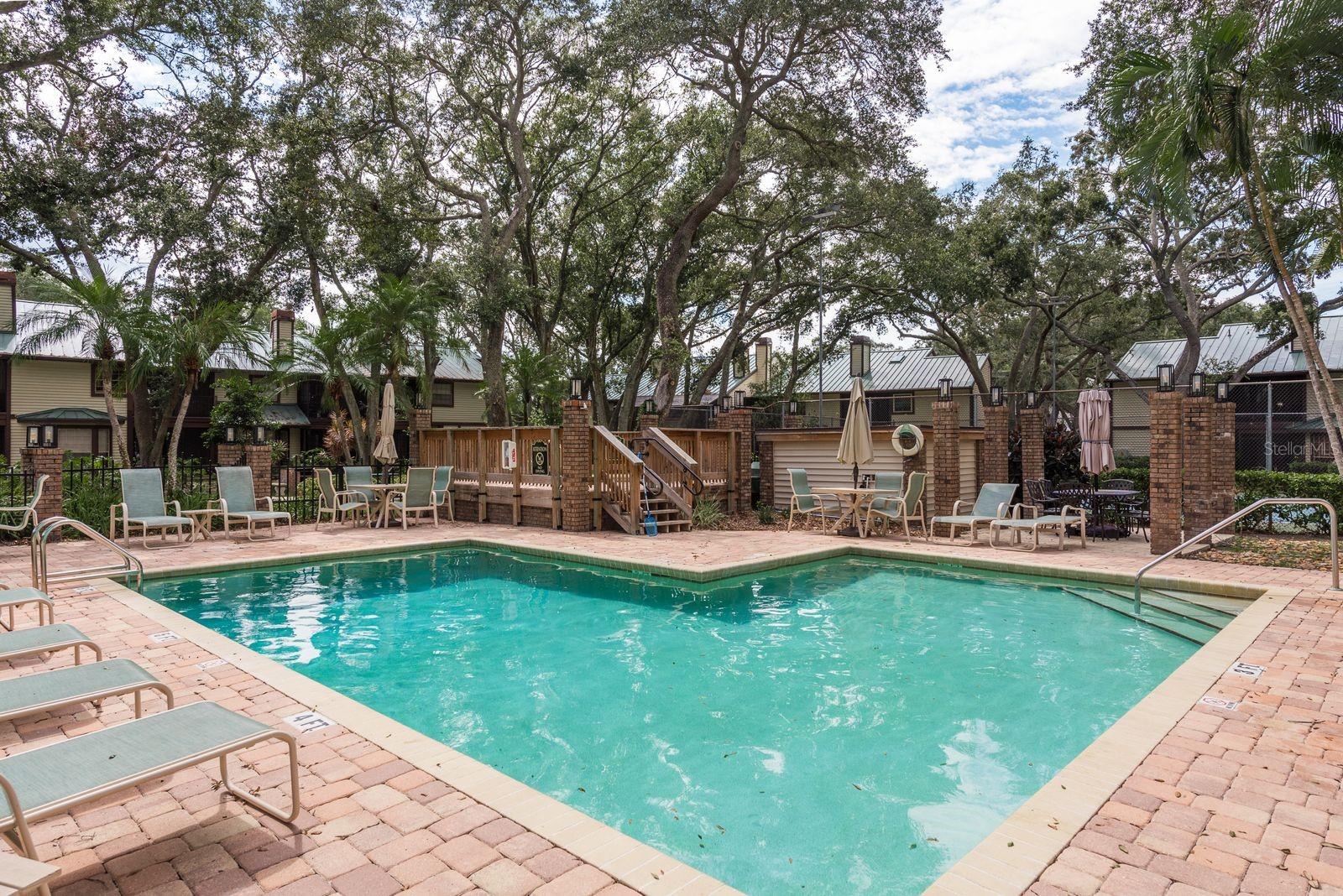 Lots of green space surrounding this charming home.