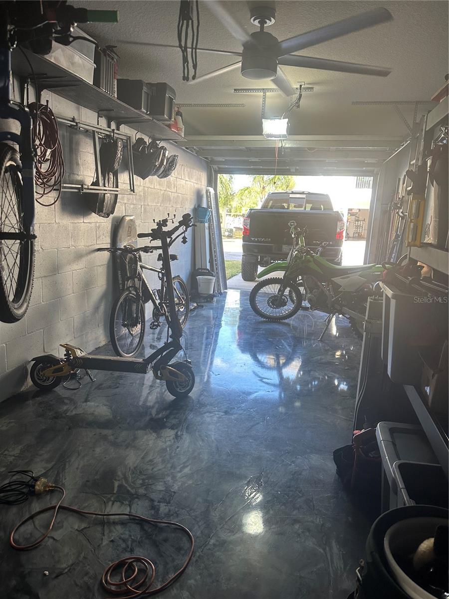 Garage with Epoxy Floors