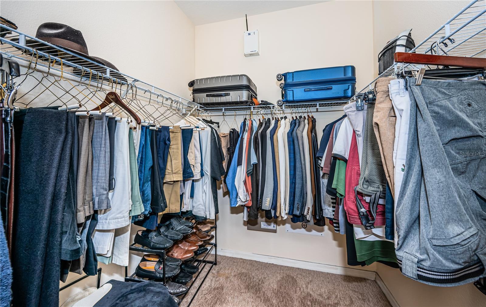 Walk in closet off Master Bath