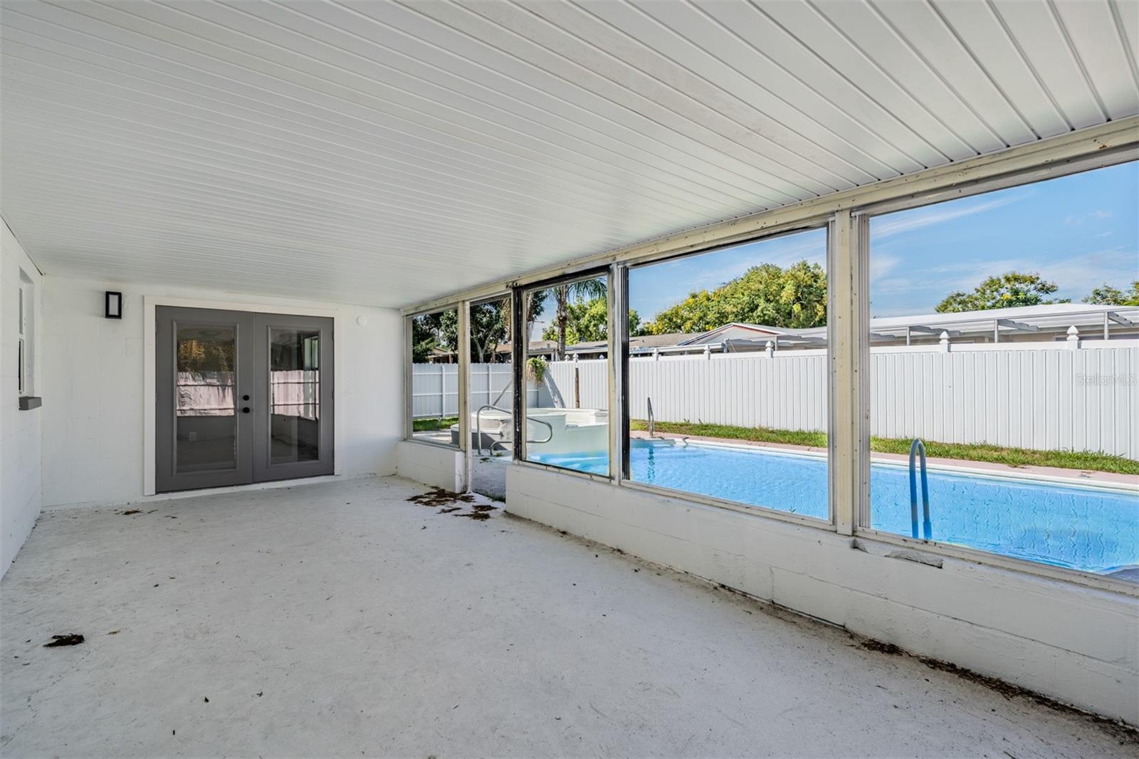 Double Doors to the Patio