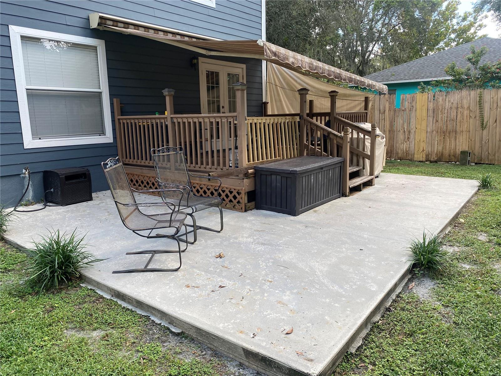 10 x 16 deck on slab for entertaining