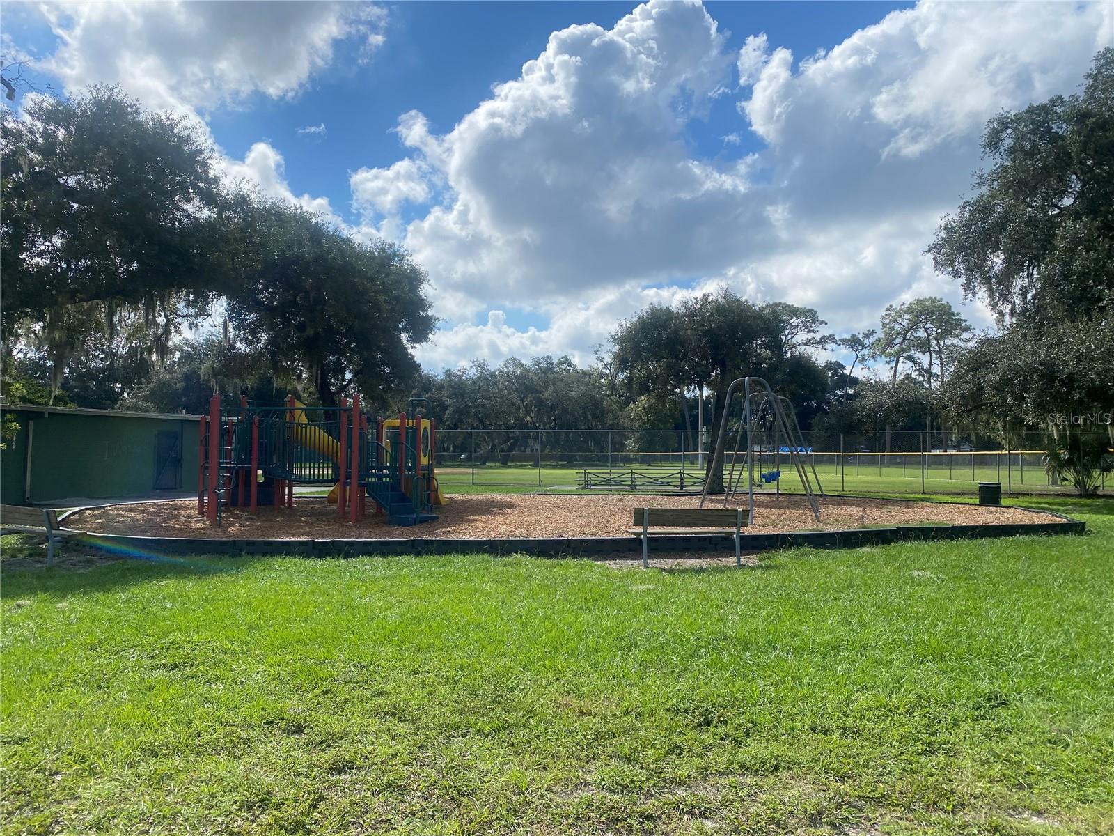 Sand volleyball and baseball fields 1 block away at park