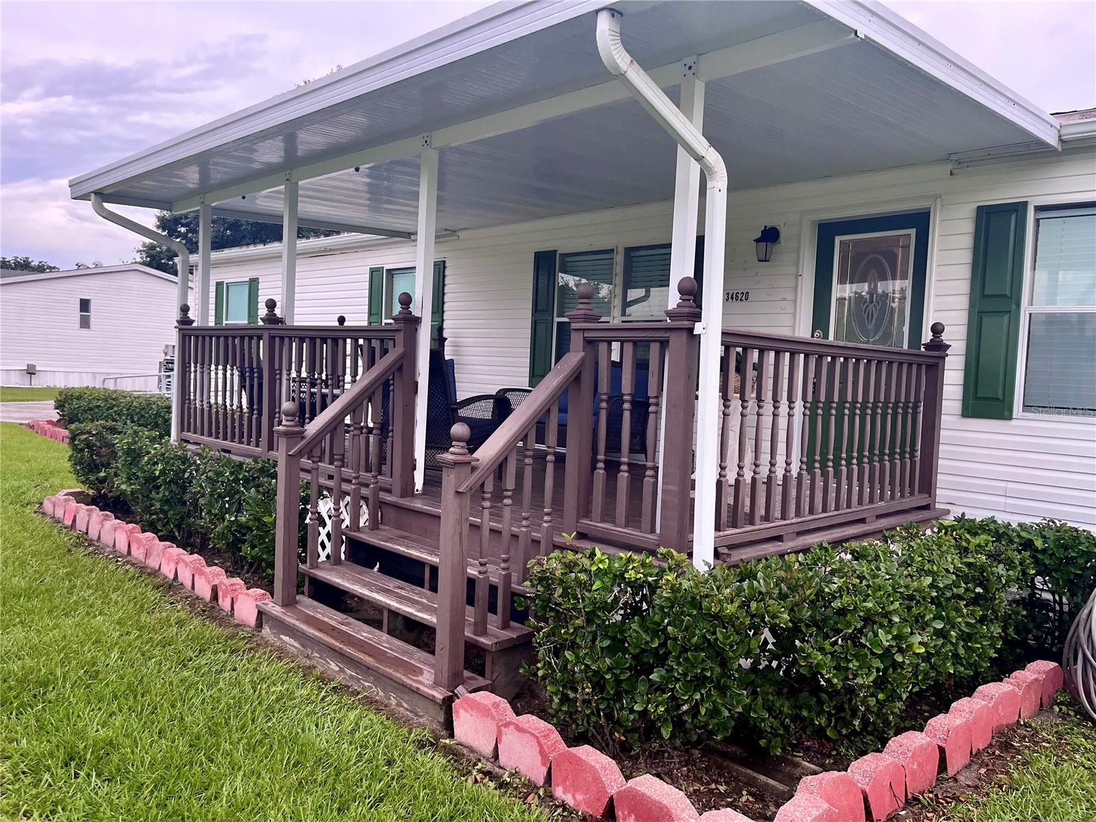 Welcoming and spacious front porch