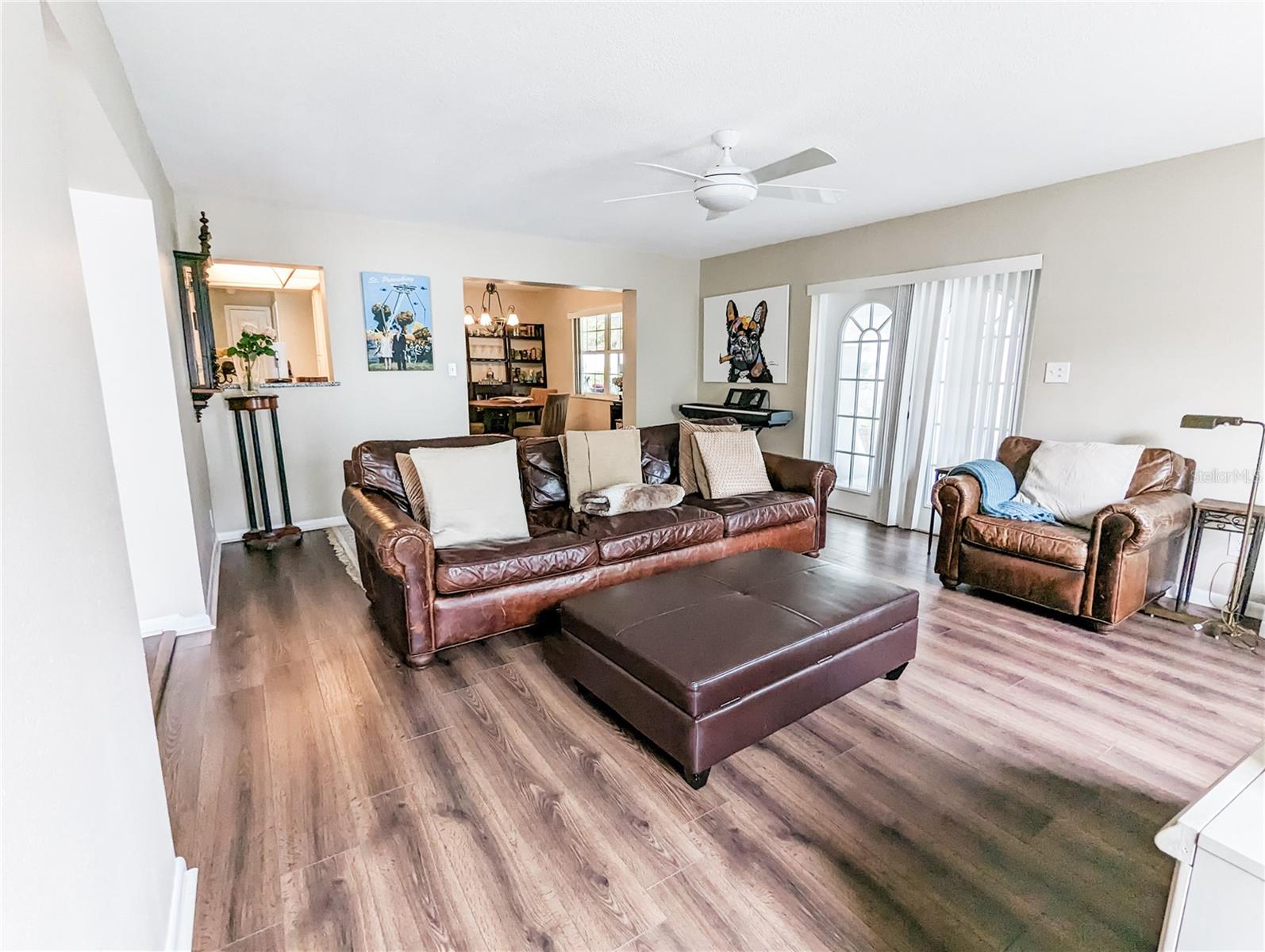 Photos are from Pre-Hurricane Helene. Family Room