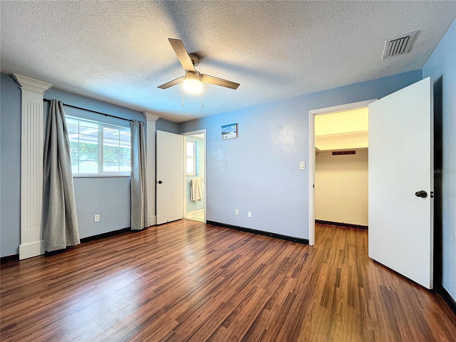 Master Bedroom with private bath and walk in closet