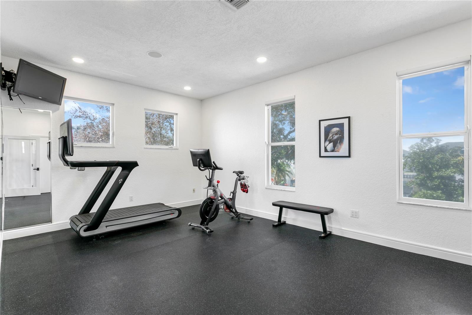 Large gym upstairs could be guest bedroom