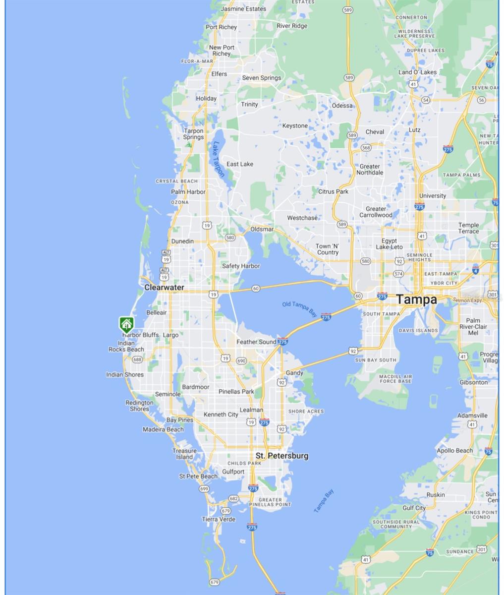 Map of Pinellas and House Location