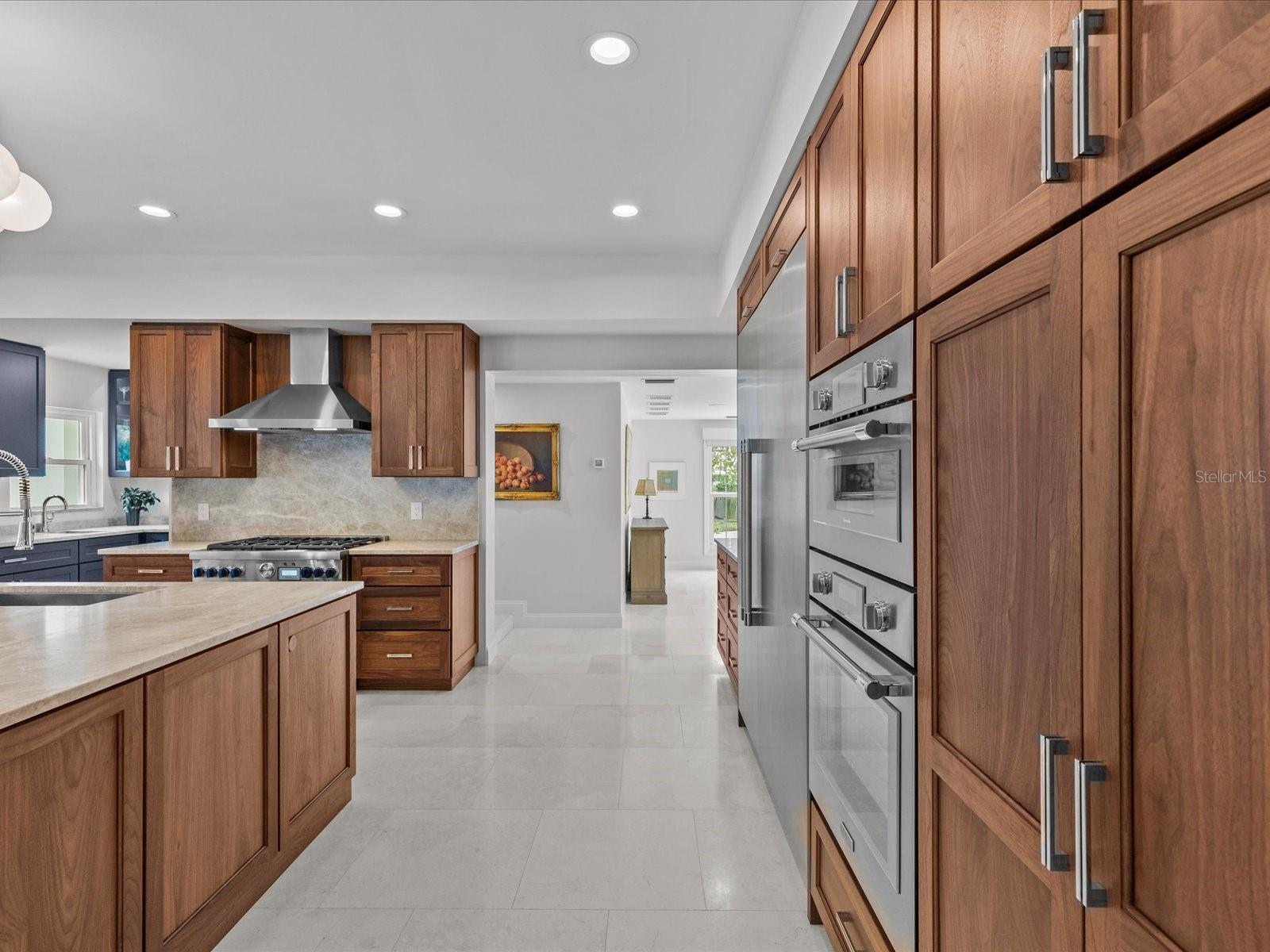 Fully custom kitchen with integrated Thermidor appliance suite