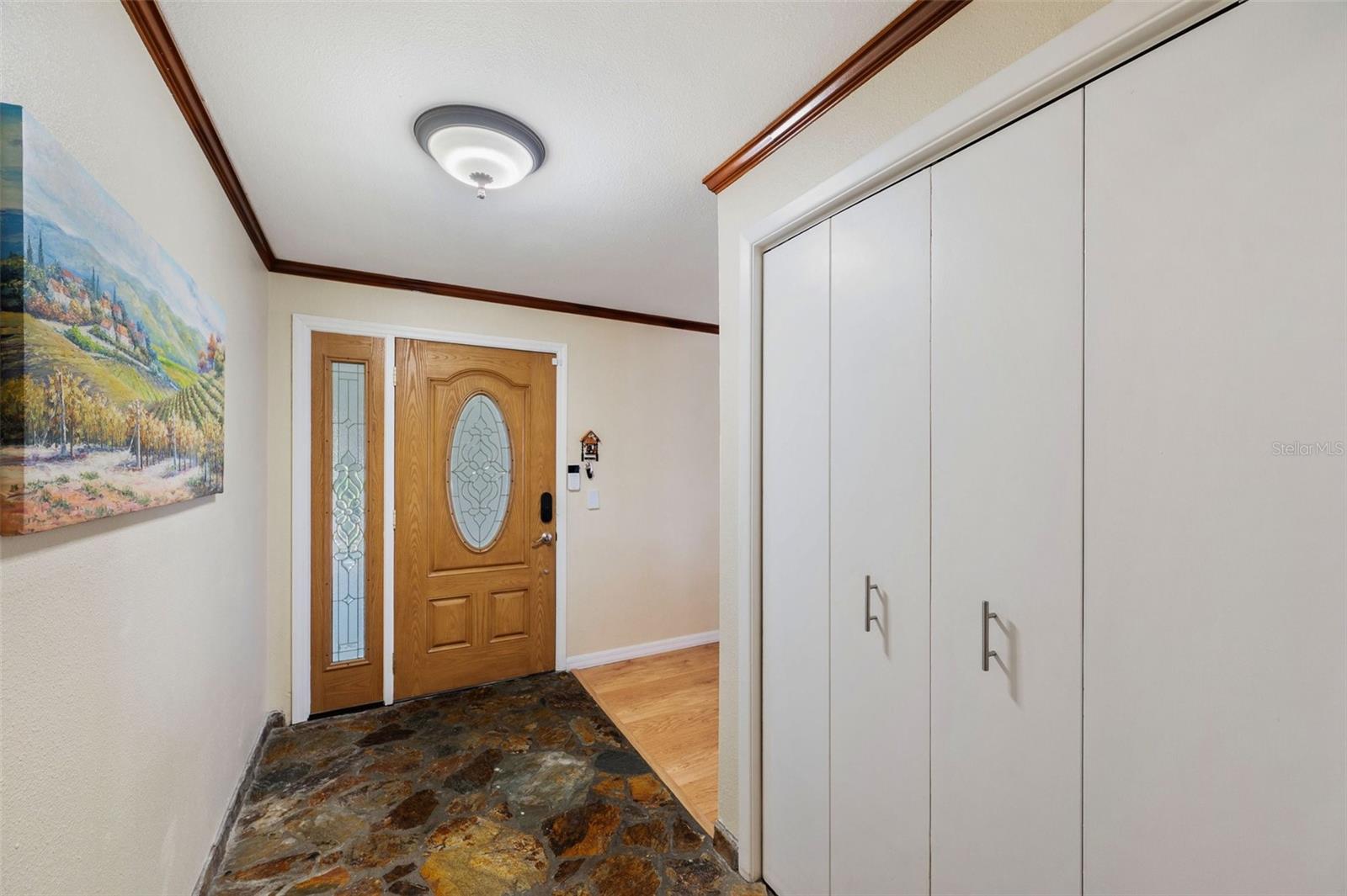 Coat closet in Foyer