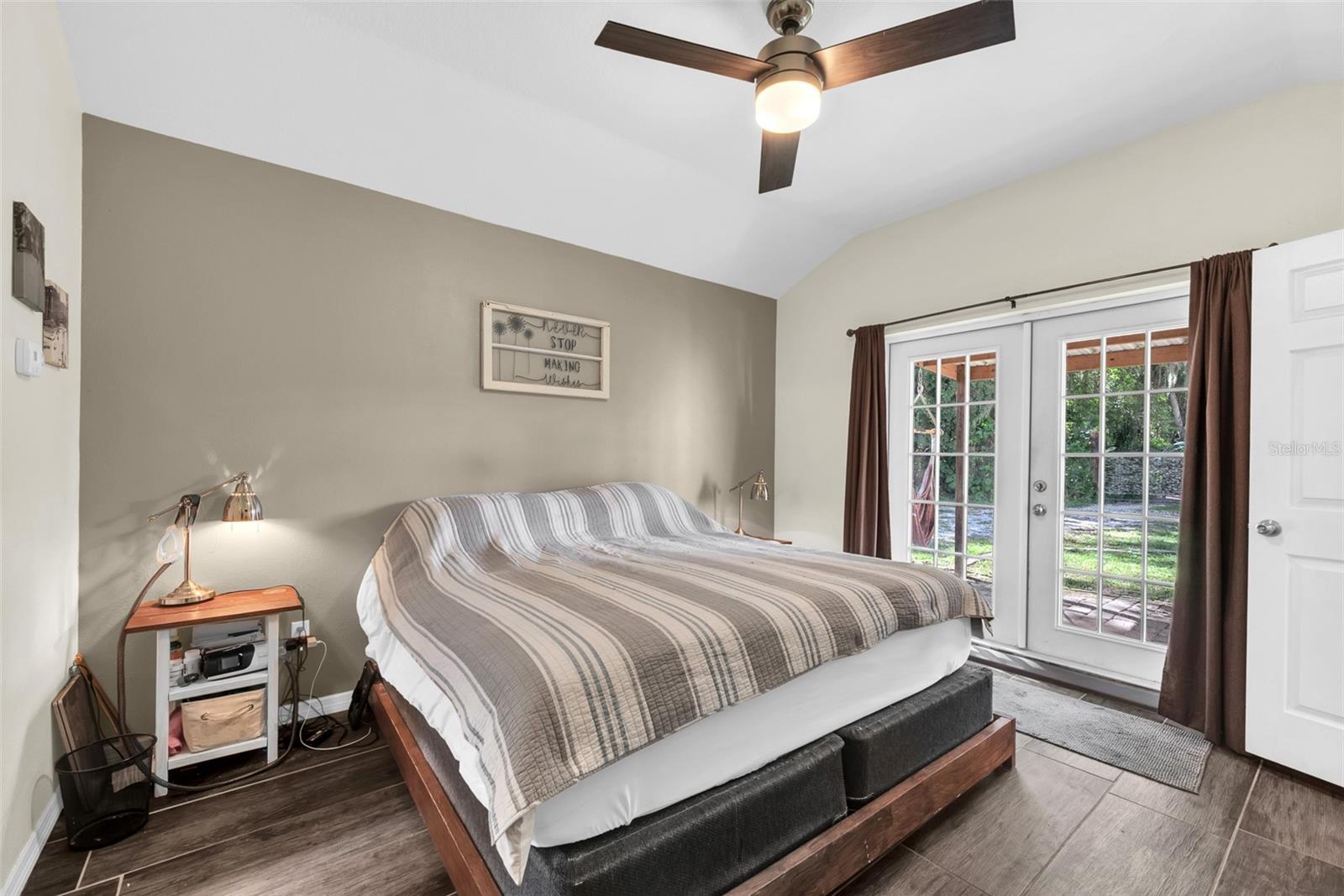 Primary Bedroom with access to front patio