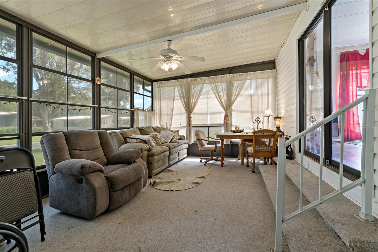 Enclosed sunroom