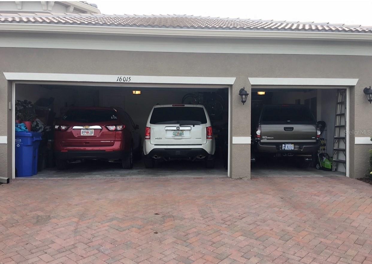 garage big enough for 2 suvs and a truck