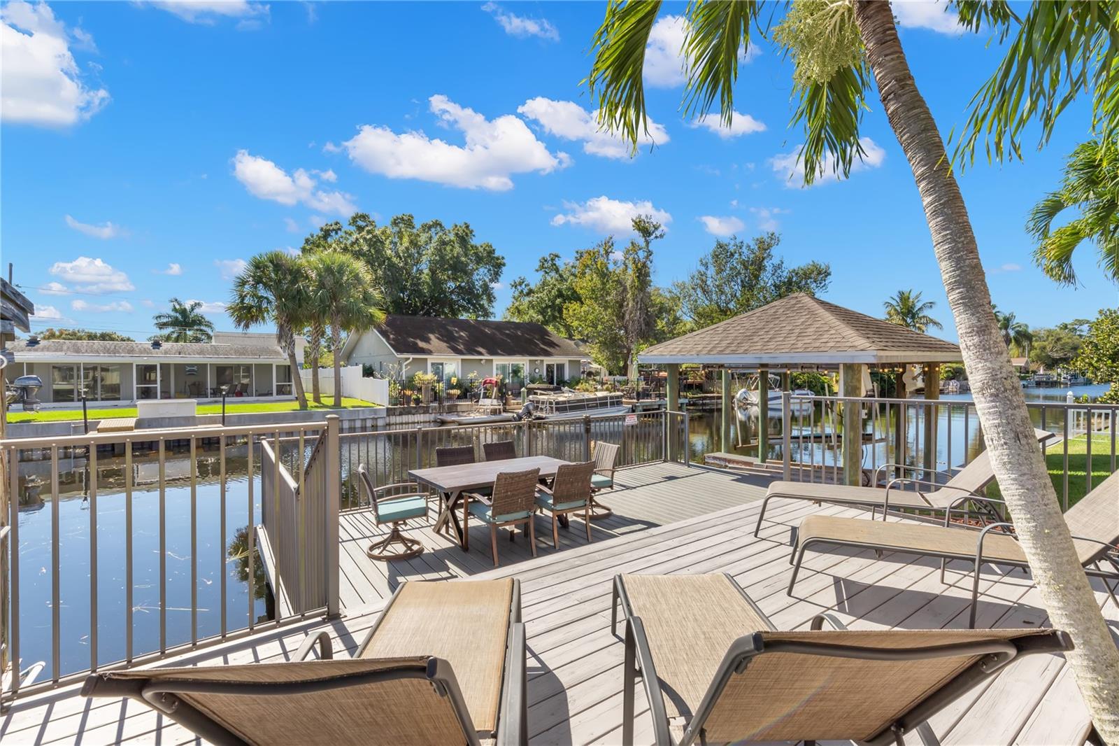 Dock lounging area