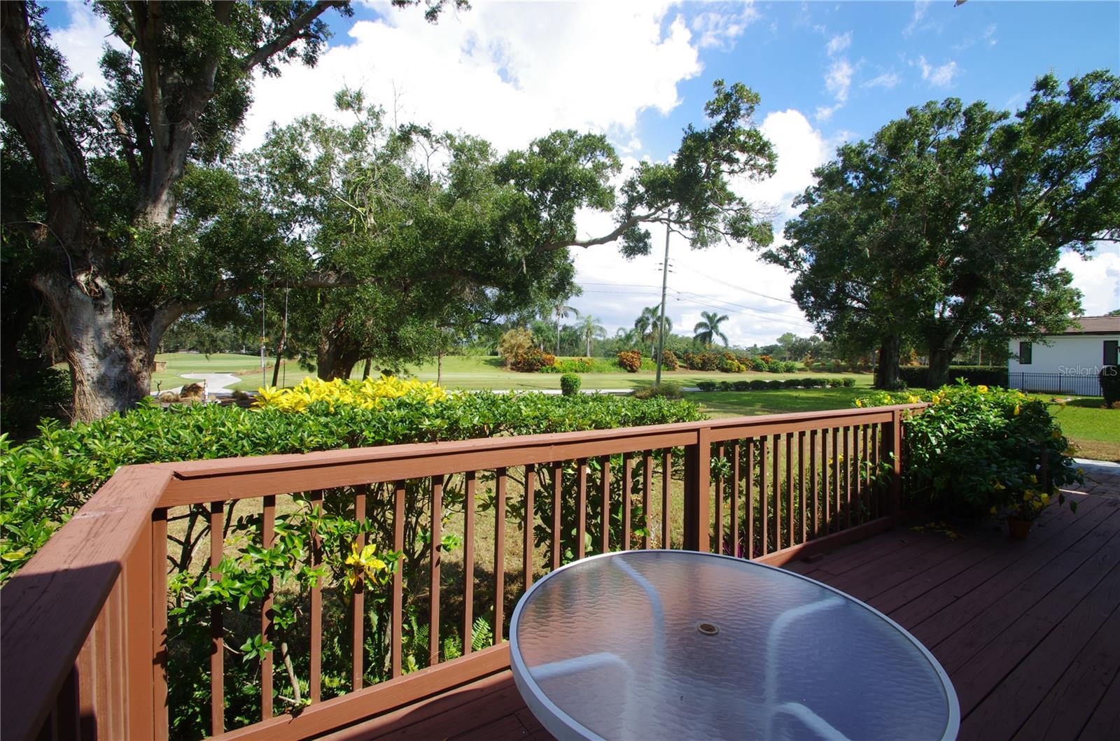 From deck looking southeast onto the Vinoy Golf Course.