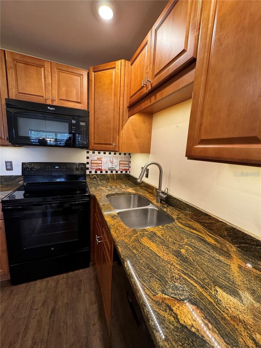 Kitchen and granite countertop