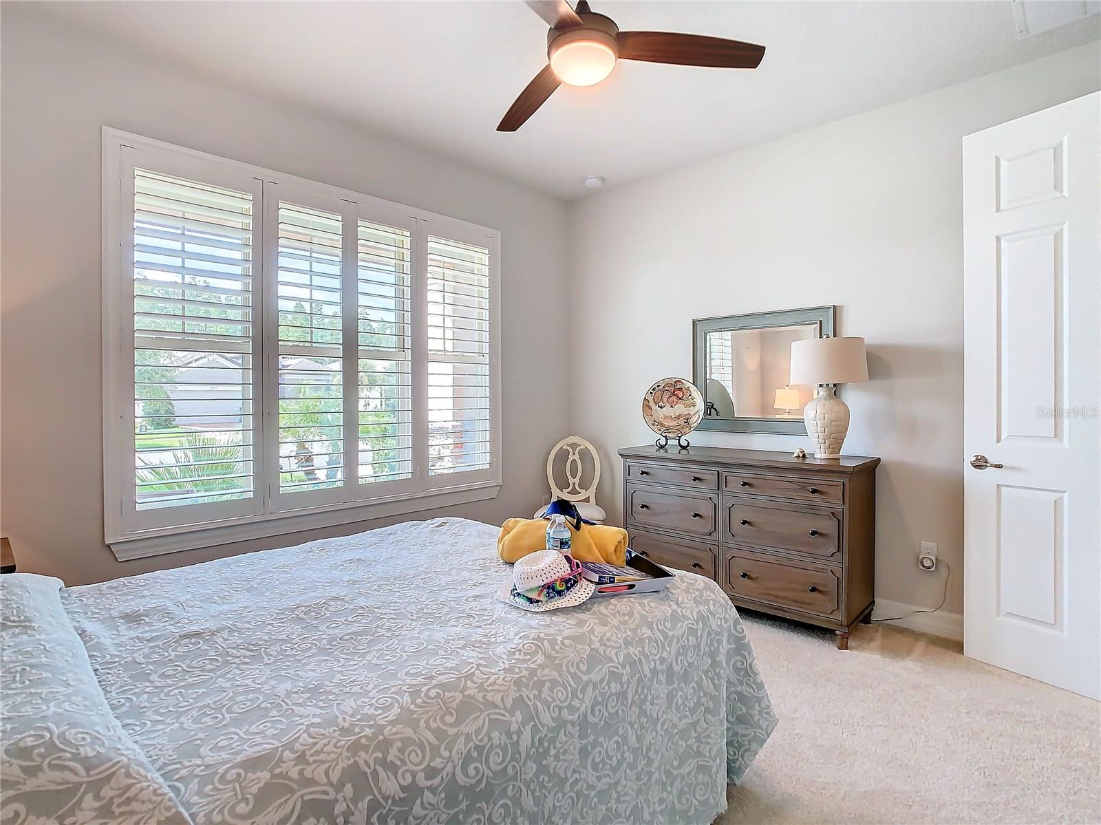 Guest room with lots of natural light...