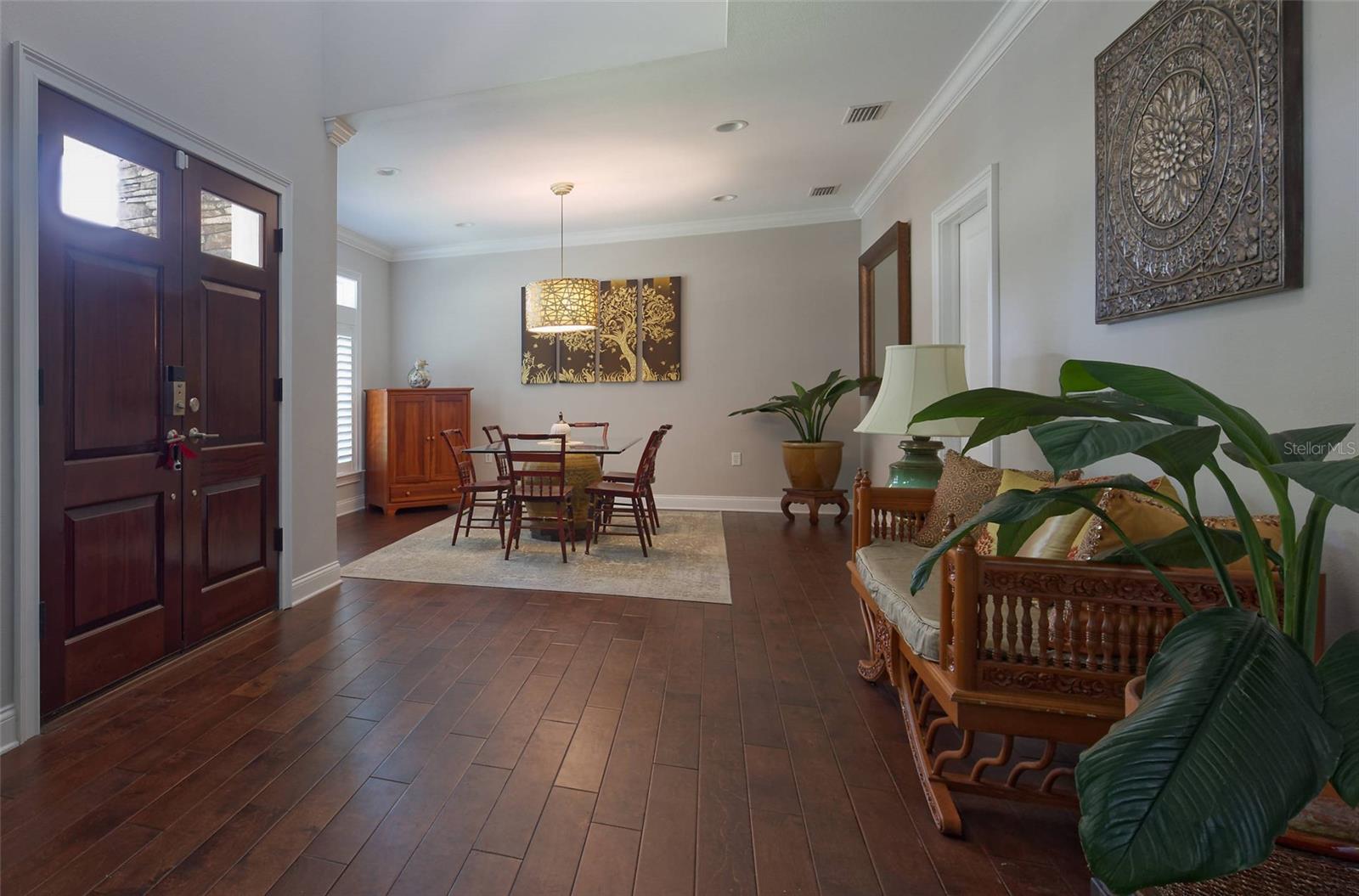 DINING ROOM AND ENTRY HALL