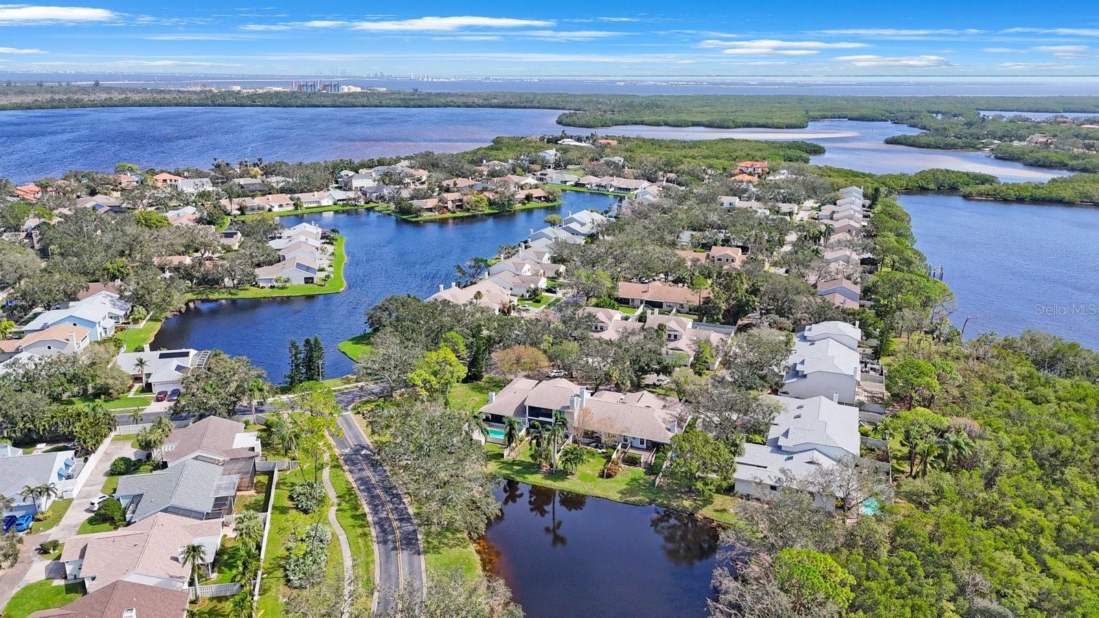 The Caya Costa neighborhood is designed around Lake Caya Costa and stretches into Riviera Bay.