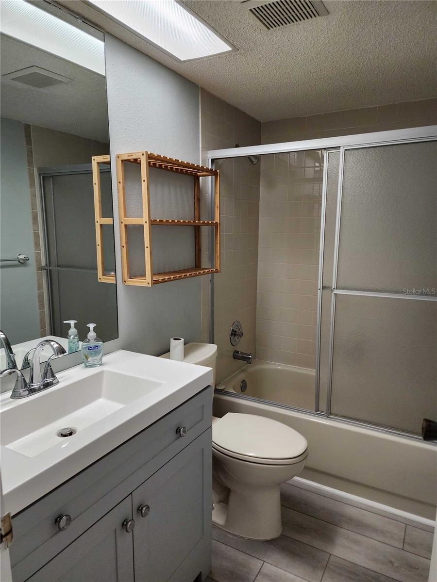 Guest bathroom with the bathtub