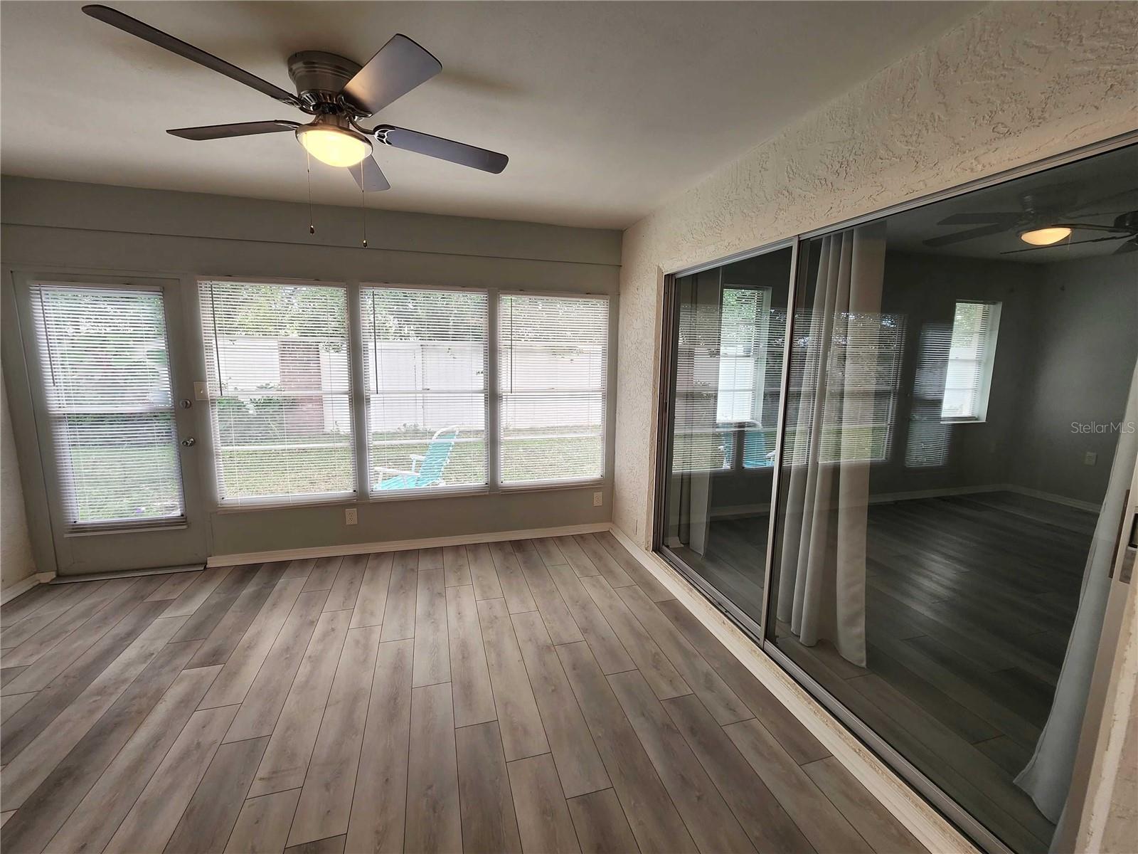 Lanai, on the right glass sliding door next to the master bedroom