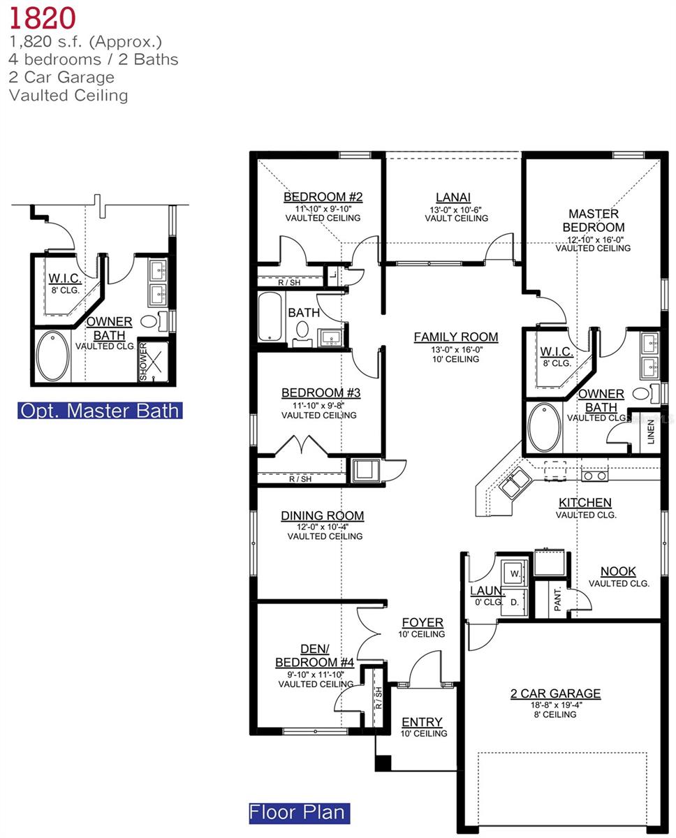 1820 Floor Plan