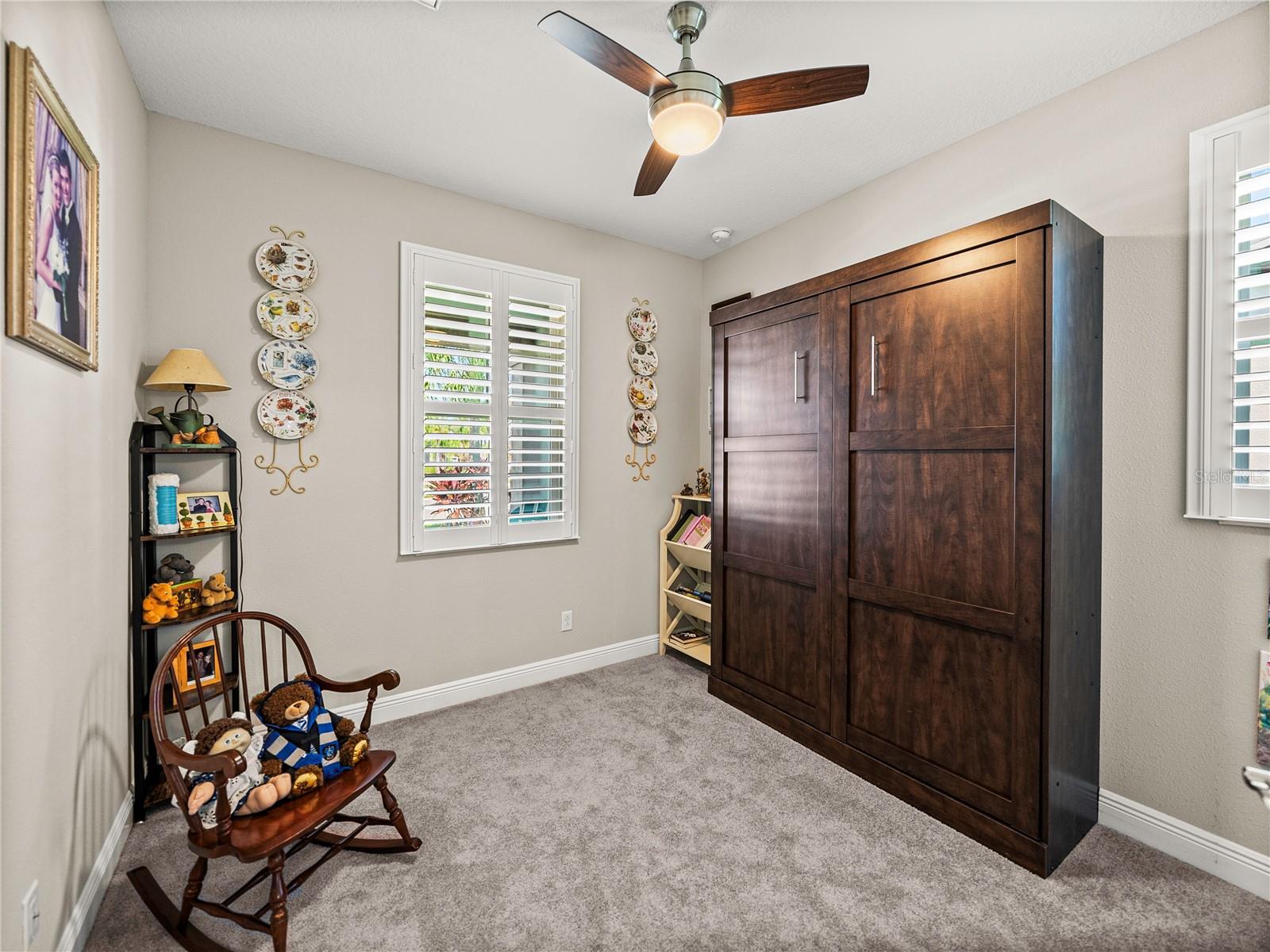 Second Bedroom with Plantation Shutters