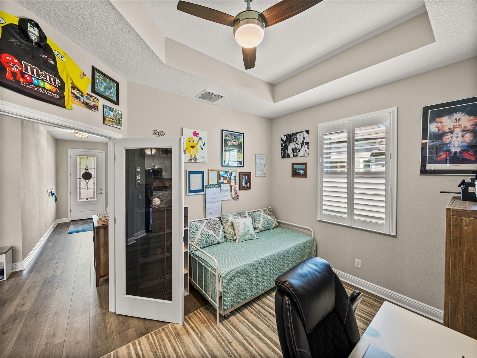 Office/Den with Plantation Shutters