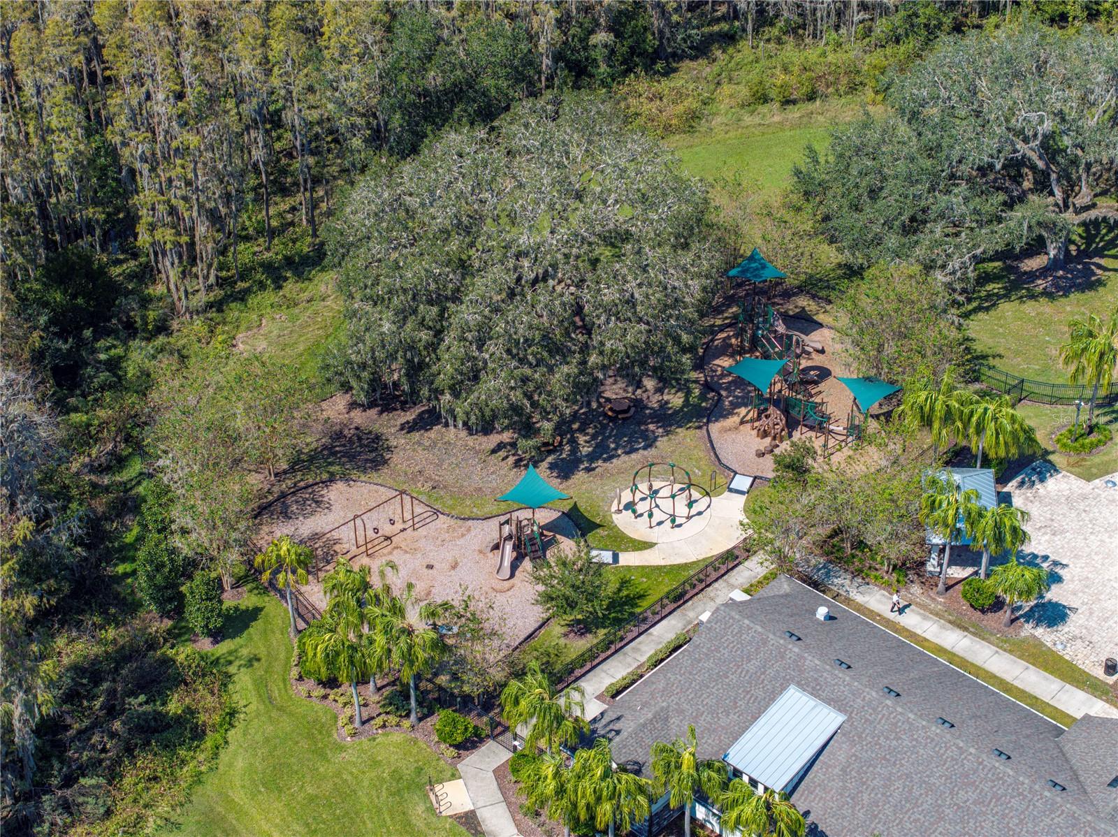 Arial Shot of Playground Area