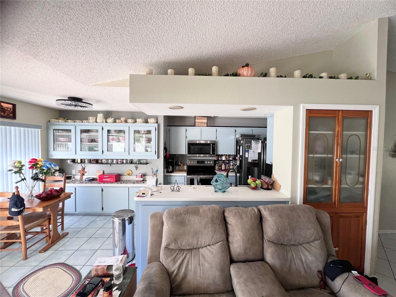 view of kitchen from living room