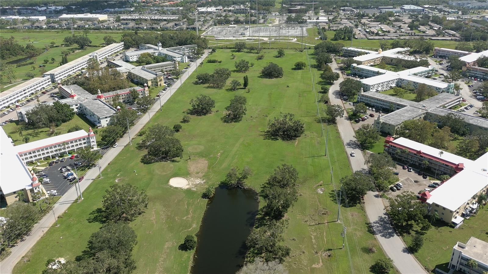 AERIAL VIEW OF GOLF COURSE