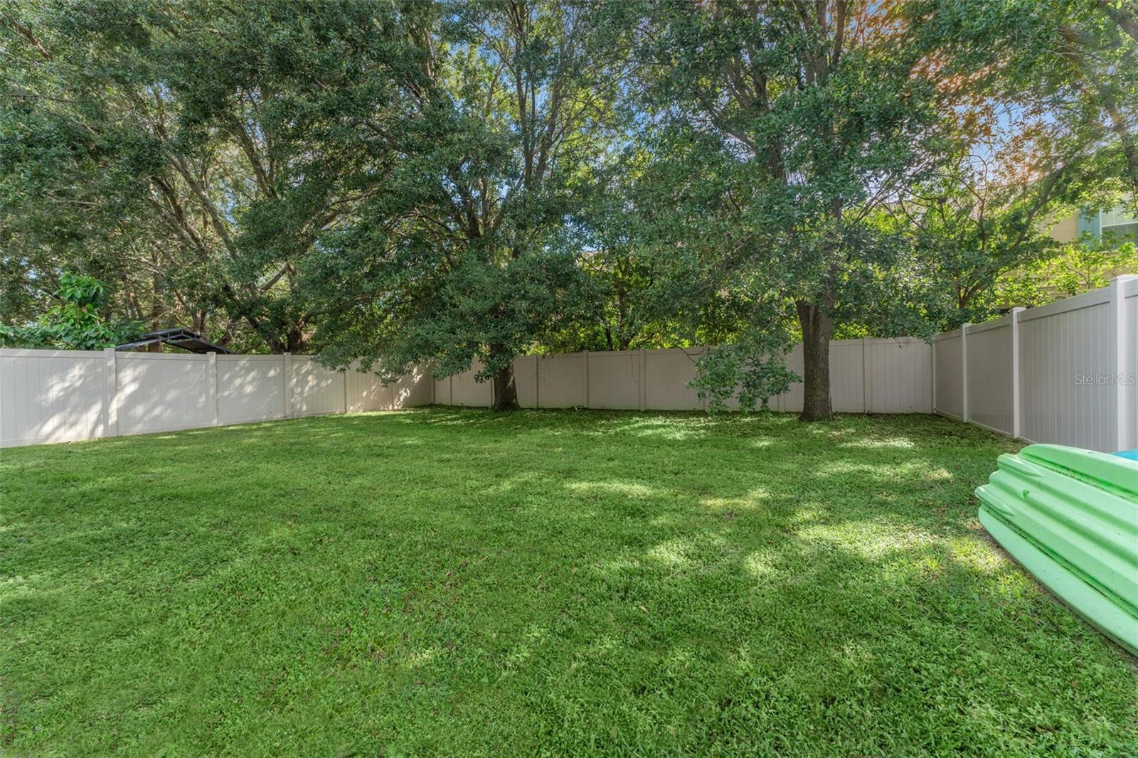 Large fully fenced backyard