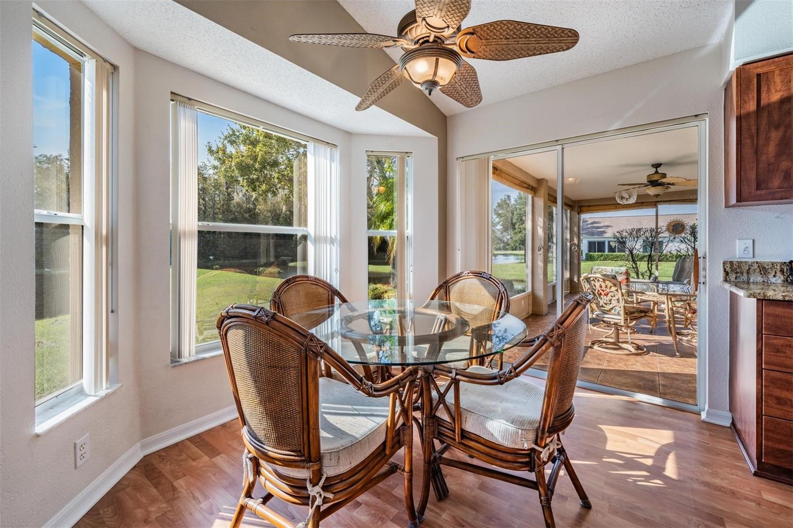 WOW! The breakfast nook is a wonderful place to start your day