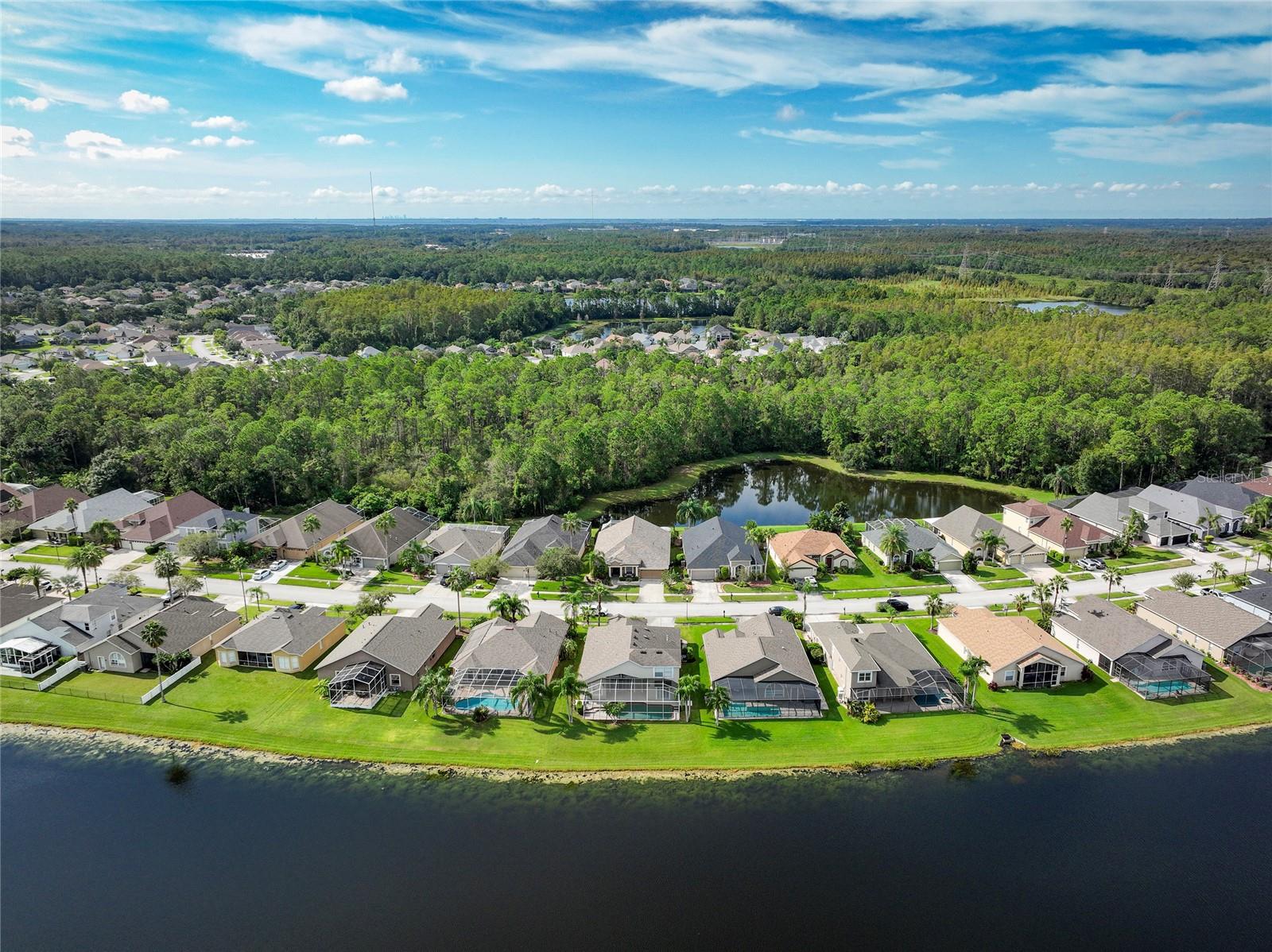 Ariel view of subdivision