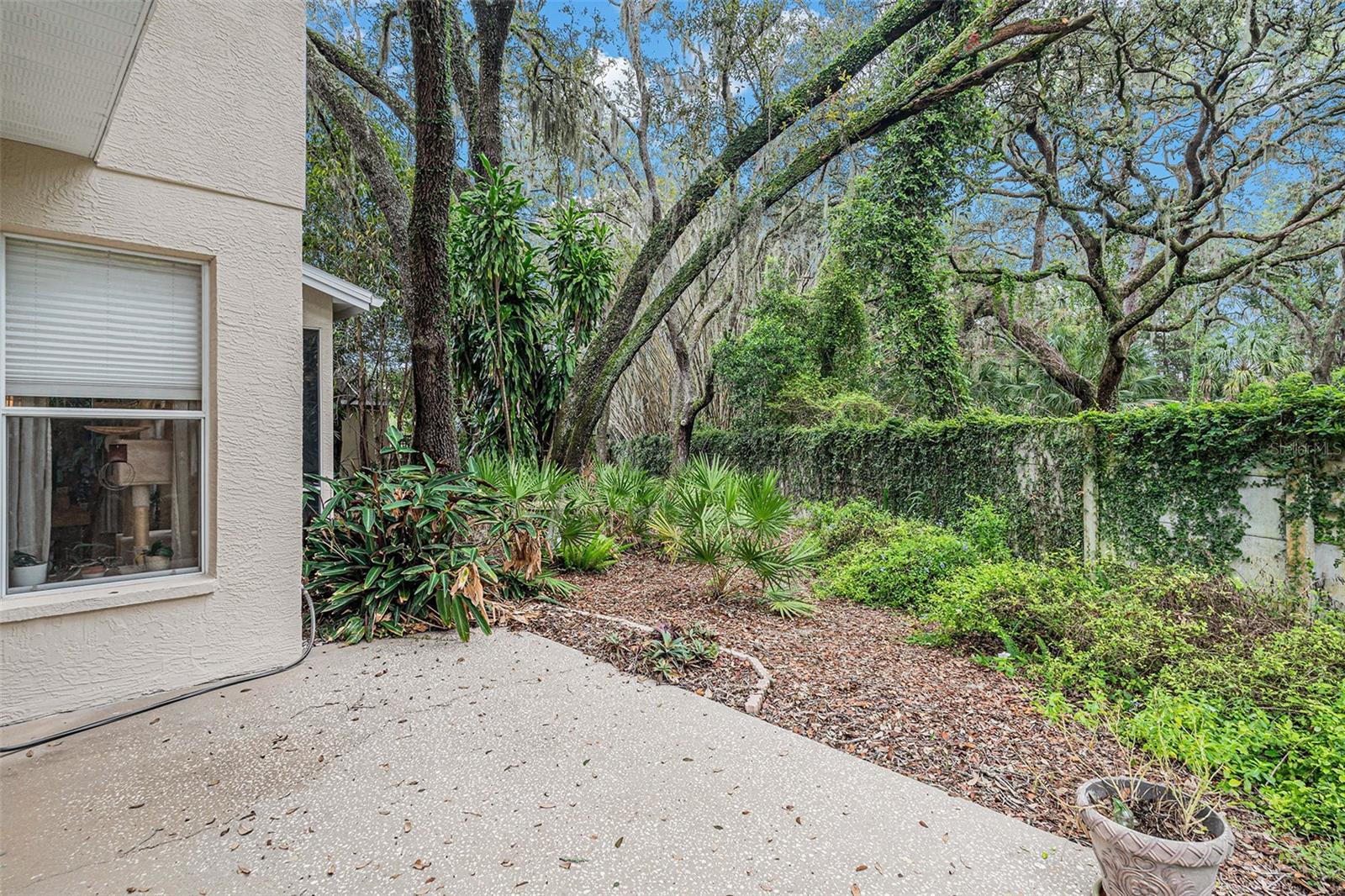 Separate patio space perfect for grilling!