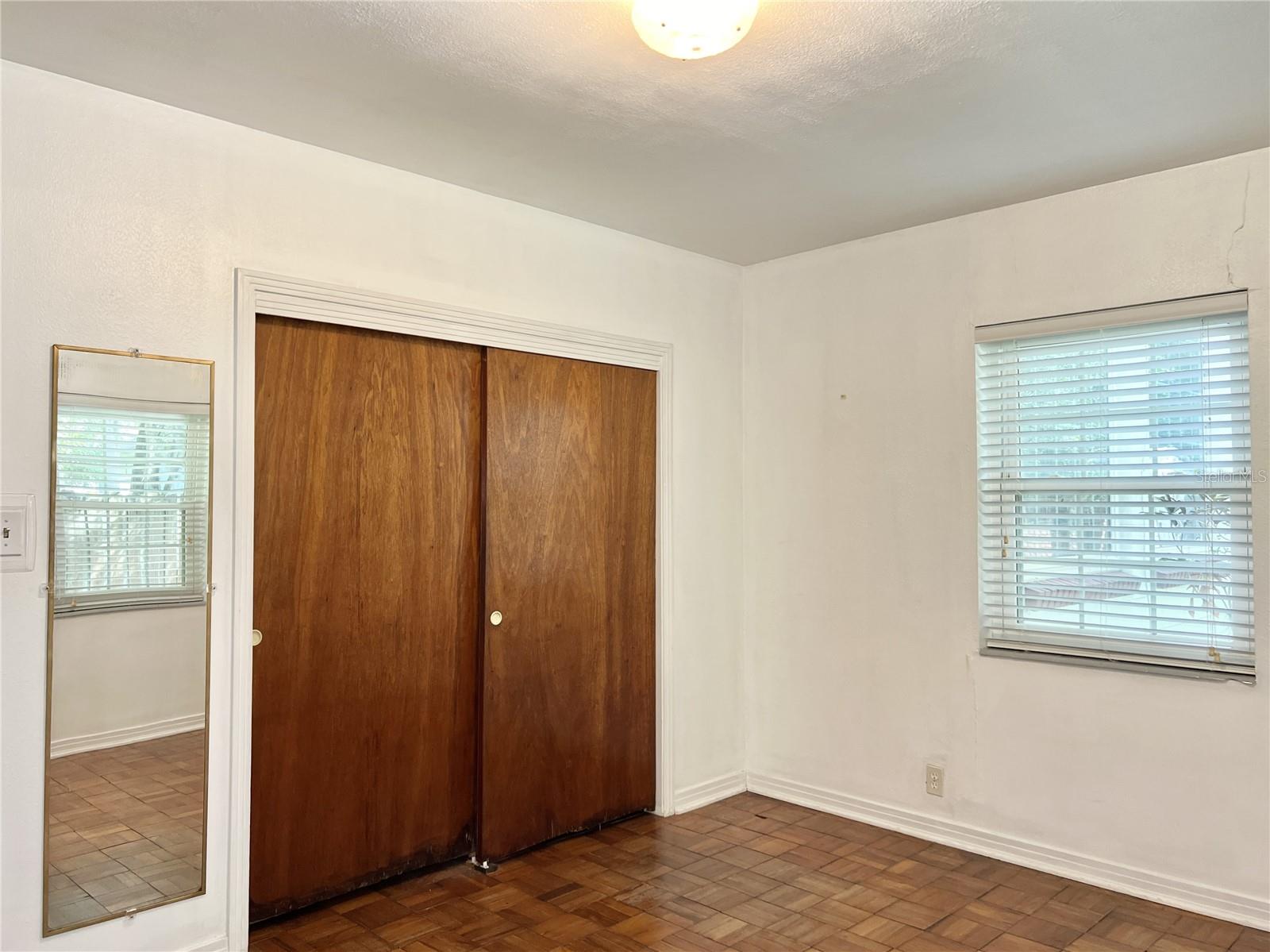 3rd Bedroom - Double Closet and Ceiling Fan