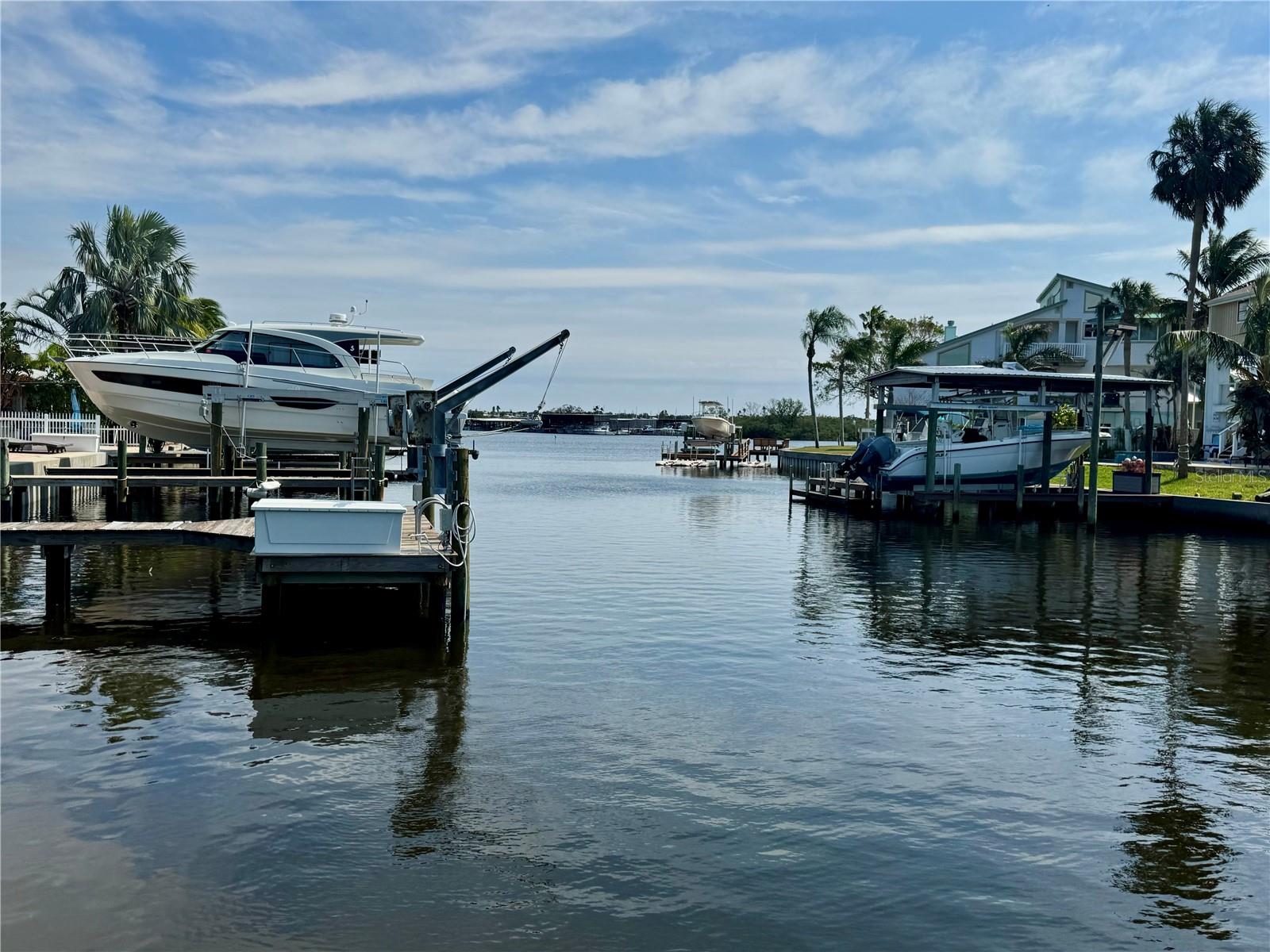 View from left dock out to Saint Joseph's Sound