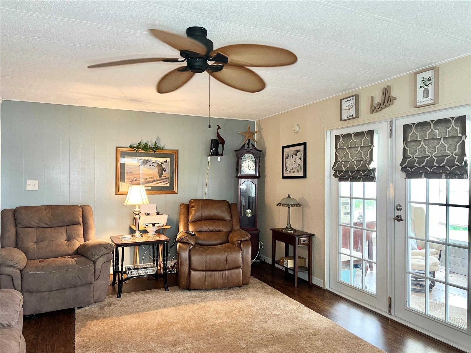 Living Area - French Doors