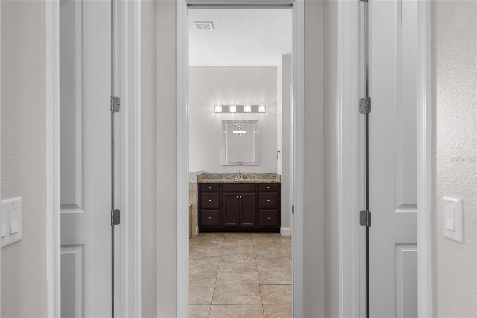 Dual walk-in Closets