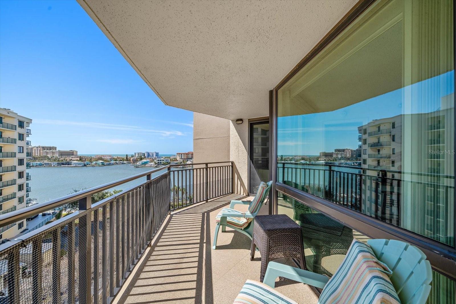 Wrap around balcony overlooking Clearwater Bay