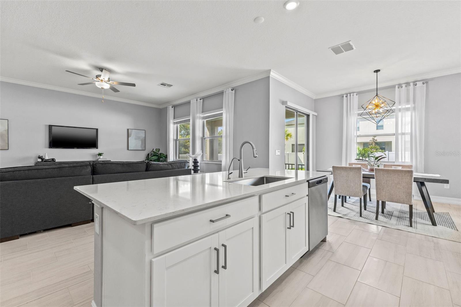 Kitchen Island + Dining