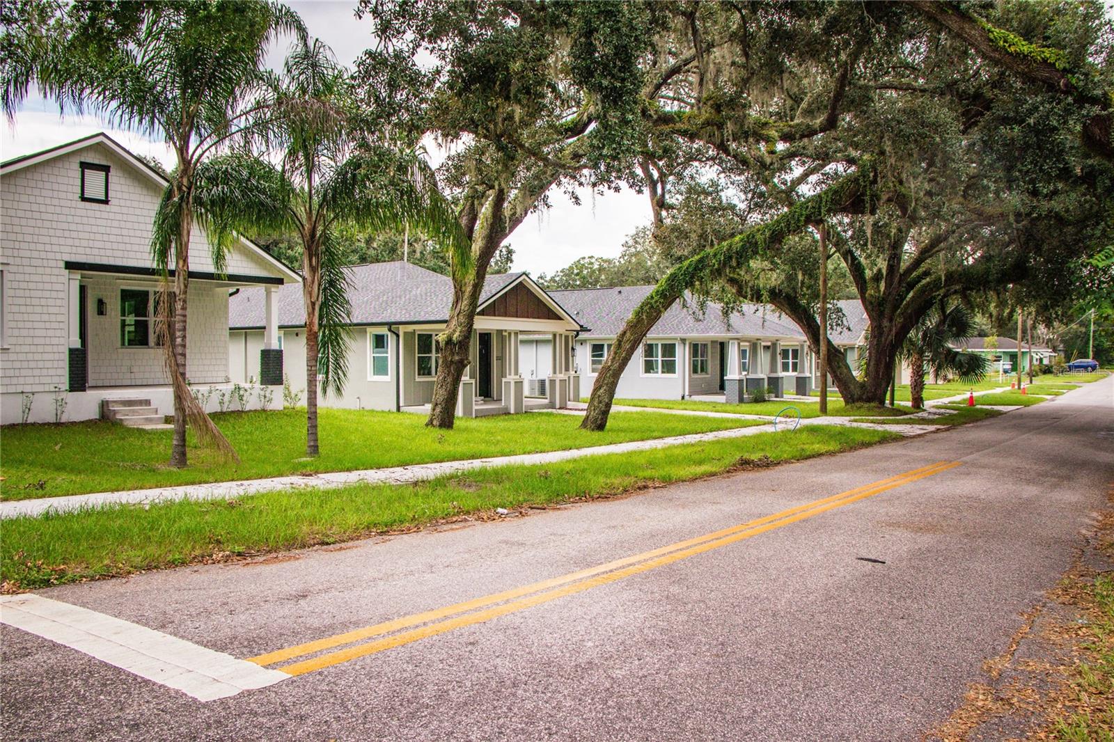 Corner lot street 4 new construction homes