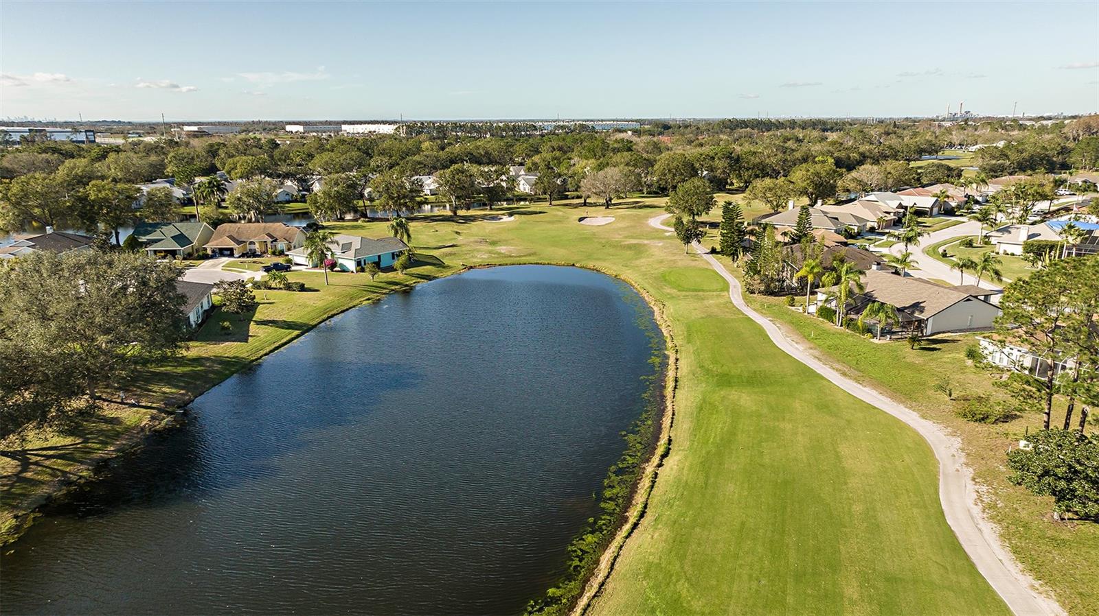 Aerial Golf Course View